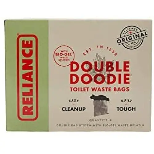 Reliance Products 2683-03 Double Doodie Toilet Waste Bags (6-Pack), Brown