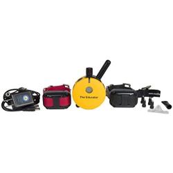 Educator Bundle of 2 Items - E-Collar - ET-402-3/4 Mile Wireless Rechargeable Remote Waterproof Trainer Static, Vibration and Sound Stimulation Collar with PetsTEK Dog Training Clicker