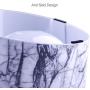 ljfjf Mess Free 15deg; Slanted Bowl for Dogs and Cats, Tilted Angle Bulldog Bowl Pet Feeder, Non-Skid & Non-Spill, Easier to Reach Food 600ml Light Blue