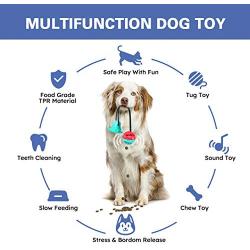 PetsBark Suction Cup Dog Chew Toy for Aggressive Chewers, Dogs Teeth Cleaning Rope Toys