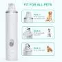 oneisall Dog Nail Grinder - Quiet 2 Speed USB Rechargeable Pet Nail Trimmer Paws Grooming & Smoothing for Small Medium Dogs & Cats - White