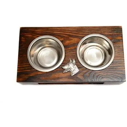 Doberman Pinscher, a Dogs Bowl with a Relief from ArtDog Doberman Pinscher, a Dogs Bowl with a Relief from ArtDog