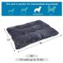 SHU UFANRO Dog Bed Crate Bed Washable Anti-Slip Dog Crate Pad Luxurious Self Warming Flannel Pet Bed for Large Medium Small Dogs and Cats 24''/30''/36''/42''