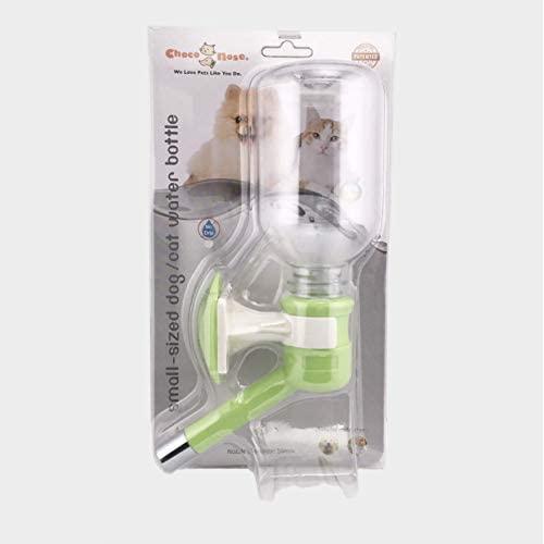 Choco Nose H590 Patented No Drip Dog Water Bottle. Small-Medium Sized Dogs(15-30 lb)Cat Best Animal Wire Cage Feeder Leak-Proof Pet Kennel Dispenser Drinker BPA-Free 11.2Oz 330Ml Nozzle Diameter: 16mm
