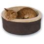 K&H Pet Products Heated Thermo-Kitty Heated Cat Bed Mocha/Tan - Multiple Sizes