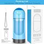 TSYMO Dog Water Bottle - Leak Proof Portable Puppy Water Dispenser with Activated Carbon Filter & Foldable Drinking Feeder for Pets Outdoor Walking, Hiking, Travel, BPA Free (10 Oz)