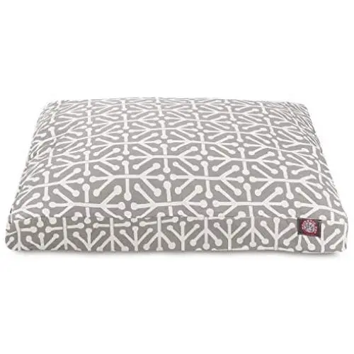 Gray Aruba Medium Rectangle Indoor Outdoor Pet Dog Bed With Removable Washable Cover By Majestic Pet Products Gray Aruba Medium Rectangle Indoor Outdoor Pet Dog Bed With Removable Washable Cover By Majestic Pet Products