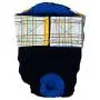 Barkertime Premium Wateproof Dog Diaper - Made in USA - Blue Yellow Plaid on Black Waterproof Premium Dog Diaper, S, with Tail Hole for Incontinence, Male Marking, Females in Heat Barkertime Premium Wateproof Dog Diaper - Made in USA - Blue Yellow Plaid on Black Waterproof Premium Dog Diaper, S, with Tail Hole for Incontinence, Male Marking, Females in Heat