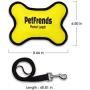 PetFrends Pocket Leash | Durable Pet Dog Leash and Nylon Yellow Squeaky Dog Toy | for Small Medium Large Dogs | All-in-One
