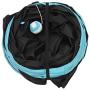 Dongdexiu Pet Supplies Foldable 3 Exits Exercising Cat Tunnel with A Hanging Ball(Blue) Pet Toys