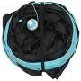 Dongdexiu Pet Supplies Foldable 3 Exits Exercising Cat Tunnel with A Hanging Ball(Blue) Pet Toys