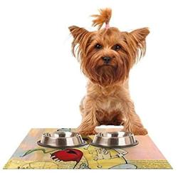 KESS InHouse Matthew Reid Thalamus Feeding Mat for Pet Bowl, 18 by 13-Inch