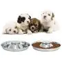 LEACOOLKEY Stainless Steel Dog Bowl-Puppy Feeder Food/Water Bowl-Puppy Feeding Bowls for Litters-Pet Feeder Bowl Whelping/Weaning Dishes Feeder for Small/Medium/Large Dogs Ste of 2 LEACOOLKEY Stainless Steel Dog Bowl-Puppy Feeder Food/Water Bowl-Puppy Feeding Bowls for Litters-Pet Feeder Bowl Whelping/Weaning Dishes Feeder for Small/Medium/Large Dogs Ste of 2