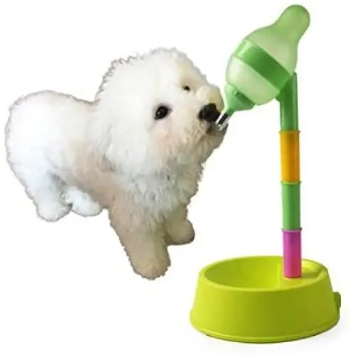 NACOCO Pet Standing Water Dispenser Cat Dog Standing Bowl with Detachable Pole Automatically Feeding Water Height Adjustable (Green) NACOCO Pet Standing Water Dispenser Cat Dog Standing Bowl with Detachable Pole Automatically Feeding Water Height Adjustable (Green)