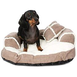 Petmate Aspen Pet Sofa Bed with Pillow for Comfort and Support - One Size - Assorted Colors