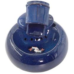 THMY Drinking Fountains for Cats Dogs Pet Water Fountain Ceramics 0.8L Indoor and Outdoor Automatic Electric Cat Drinking Water Dispenser Super Quiet Pump and Carbon Filtered Water Portable Hygienic