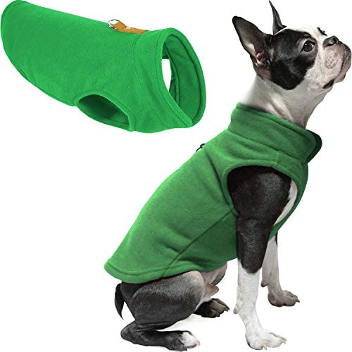 Gooby Dog Fleece Vest - Pullover Dog Jacket with Leash Ring - Winter Small Dog Sweater - Warm Dog Clothes for Small Dogs Girl or Boy for Indoor and Outdoor Use