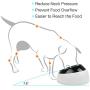 Slanted Dog Bowl for Bulldogs,French Bulldog Bowl,Double Food Water Bowls for Flat-Faced Dogs & Cats,BPA Free Tilted Plastic Feeding Raised Bowls,Non-Skid Slope Base Stand & Non-Spill Pet Feeder Dish