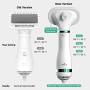 iPettie Upgraded Pet Hair Dryer with Slicker Brush, 3 Heat Settings, One-Button Hair Removal, Portable Dog Blower, Professional Home Grooming Furry Drying for Small Large Cat Dog