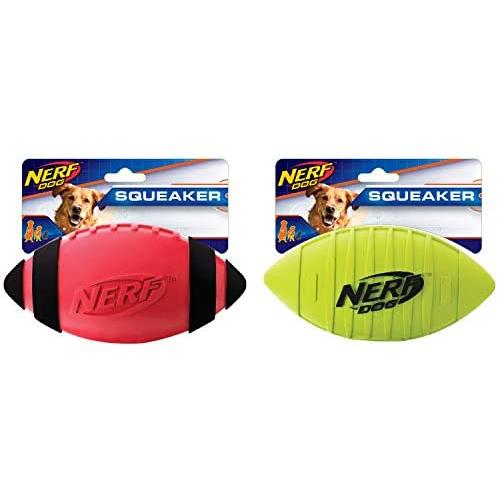 Nerf Dog Squeak Rubber Football Dog Toy
