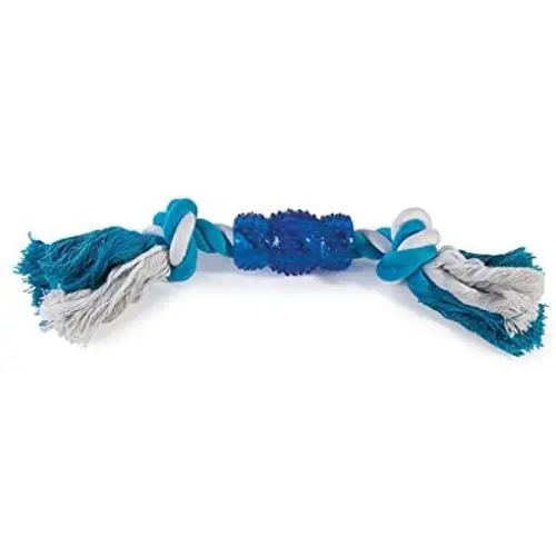 Grriggles Rope N Rubber Hard Bones Dog Toy 10'' Long Durable Tough Tugging Chew Dogs Toys Grriggles Rope N Rubber Hard Bones Dog Toy 10'' Long Durable Tough Tugging Chew Dogs Toys