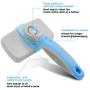 JIPOWER Self Cleaning Slicker Brush for Dogs and Cats, Pet Grooming Tool,Removes Undercoat,Shedding Mats and Tangled Hair,Dander,Dirt, Massages Particle,Improves Circulation
