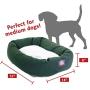 Majestic Pet Poly-Cotton Sherpa Bagel Dog Bed for Dogs & Cats, Calming Donut Dog Bed Cuddler | Washable | Multiple Sizes & Colors