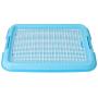 Petforu Dog Training Trays, Pet Toilet Training Pad Holder [Blue + White]
