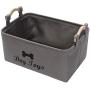 Morezi Canvas Dog Toy Box and pet Toy Boxes Basket Organizer - Perfect for organizing Puppy Toys, Blankets, leashes, Vest, chew Toy and Clothes Morezi Canvas Dog Toy Box and pet Toy Boxes Basket Organizer - Perfect for organizing Puppy Toys, Blankets, leashes, Vest, chew Toy and Clothes