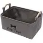 Morezi Canvas Dog Toy Box and pet Toy Boxes Basket Organizer - Perfect for organizing Puppy Toys, Blankets, leashes, Vest, chew Toy and Clothes
