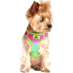Ultra Choke Free Step in Reflective Dog Harness American River Ombre Rainbow