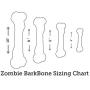 Pet Qwerks Zombie NYLON BarkBone - Chew Toy for Aggressive Chewers, Tough Durable Extreme Power Chewer Bone | Made in USA -  Available in 2 Flavors and 4 Sizes