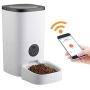 Yescom 6L Smart Automatic Pet Feeder 2.4G WiFi 1080P Camera 10s Voice Record Programmable Timer Food Dispenser Dog Cat