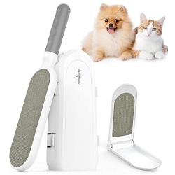 VavoPaw Pet Hair Remover Brush, Upgraded Dog Cat Hair Remover Reusable Lint Brush for Couch, Car Seat, Carpet, Travel Compact-Size Brush Included