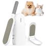 VavoPaw Pet Hair Remover Brush, Upgraded Dog Cat Hair Remover Reusable Lint Brush for Couch, Car Seat, Carpet, Travel Compact-Size Brush Included