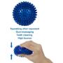 SPNORD Spiky Squeaker Ball Dog Toy, TPR Durable Bouncy Teeth Cleaning Fetching Training Pet Toy for Dogs