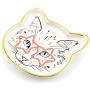Cat Dish Plate | Small Ceramic Catchall Dish for Treats, Keys, Change, & More | Feed Your Pets Or Store Your Valuables