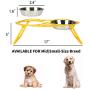E-ROOM TREND Elevated Dog Bowls,Cute Metal Raised Dog Food Bowl for Cat and Small Dog Come with 2 Stainless Steel Dog Bowls Set for Food and Water with Anti Slip Feet
