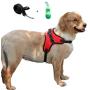 Mretty Dog Harness Adjustable No Pull Soft Vest Breathable Harness Outdoor Walking Hiking Handle Hook and Reflective Leash Set Large Dog Harnesses