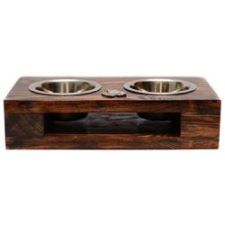 Bullterrier, a Dogs Bowl with a Relief from ArtDog