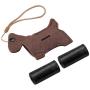 Dog Poop Bag Holder, Cartoon Shape Pet Waste Bag Collector Portable Unbreakable Puppy Poop Bags Dispenser (Dog)