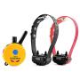 Bundle of 2 Items - E-Collar - ET-302 - Half a Mile Remote Waterproof Two Dog Trainer Mini Educator - Static, Vibration and Sound Stimulation Collar With PetsTEK Dog Training Clicker Training Kit