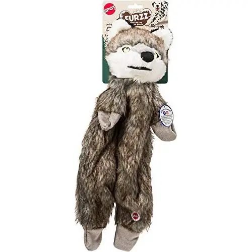 Ethical Pets 54329 Furzz Wolf Pet Squeak Toys Ethical Pets 54329 Furzz Wolf Pet Squeak Toys