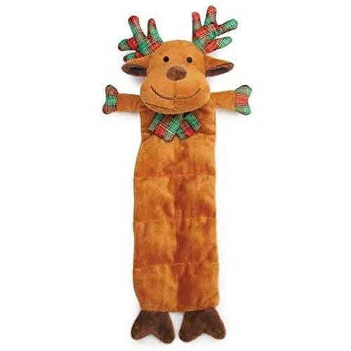 Grriggles Holiday Squeaktaculars Dog Toys Choice of Gingerbread Man Santa or Elf Character(Reindeer)