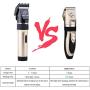 Dog Clippers Cat Shaver, Professional Hair Grooming Clippers Detachable Blades Cordless Rechargeable with Guards, Combs for Dog Cat Small Animal, Quiet Animal Horse Clippers (Gold)