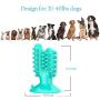 Erichome Dog Toothbrush Chew Toys - 2020 Upgraded Puppy Dog Teeth Cleaning Stick with Suction Cup - Natural Rubber Dental Care Toothbrush Toys for Dog