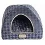 Armarkat Cat Bed Model C65HHG/LS, Purple Gray Combo Checkered Pattern