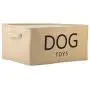 Xbopetda Canvas Dog Toy Basket Basket with Handles for Cat Toy Basket Clothes Storage,Pet Toy and Accessory Storage Bin-Dog-Beige Xbopetda Canvas Dog Toy Basket Basket with Handles for Cat Toy Basket Clothes Storage,Pet Toy and Accessory Storage Bin-Dog-Beige