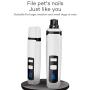 KERTER Dog Nail Grinder 2-Speed Electric Pet Nail Trimmer Painless Paws Grooming, Shaping and Smoothing for Small Medium Large Dogs & Cats - Portable & Rechargeable, Includes USB Cable