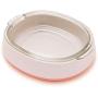 ljfjf 8deg; Tilted Cat Bowl Glass Feeding Food Bowl Non-Slip Low Flat Bowls for Cats (Green)